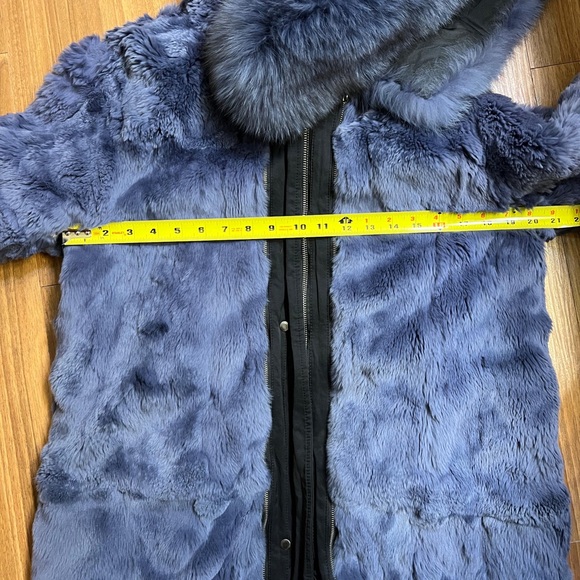 Rabbit fur Parka with a great hood. Gently loved sold as is ~, - Picture 13 of 16